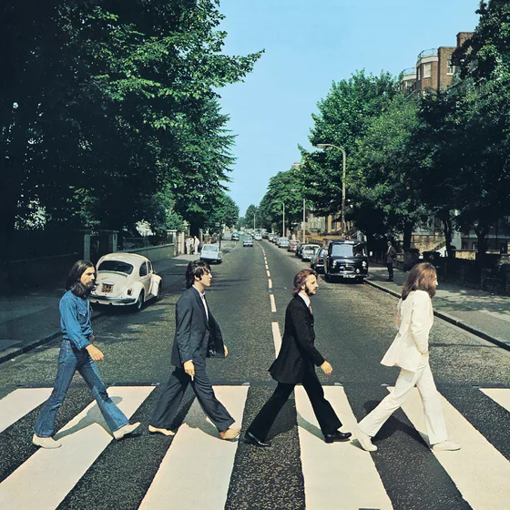 The Beatles' Abbey Road album cover